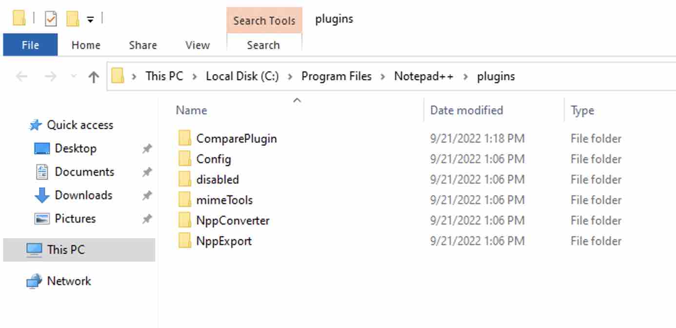 Notepad++ Plugins Installed Location